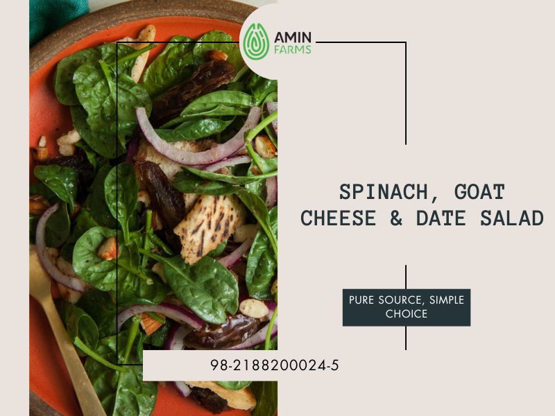 Spinach, Goat Cheese & Date Salad