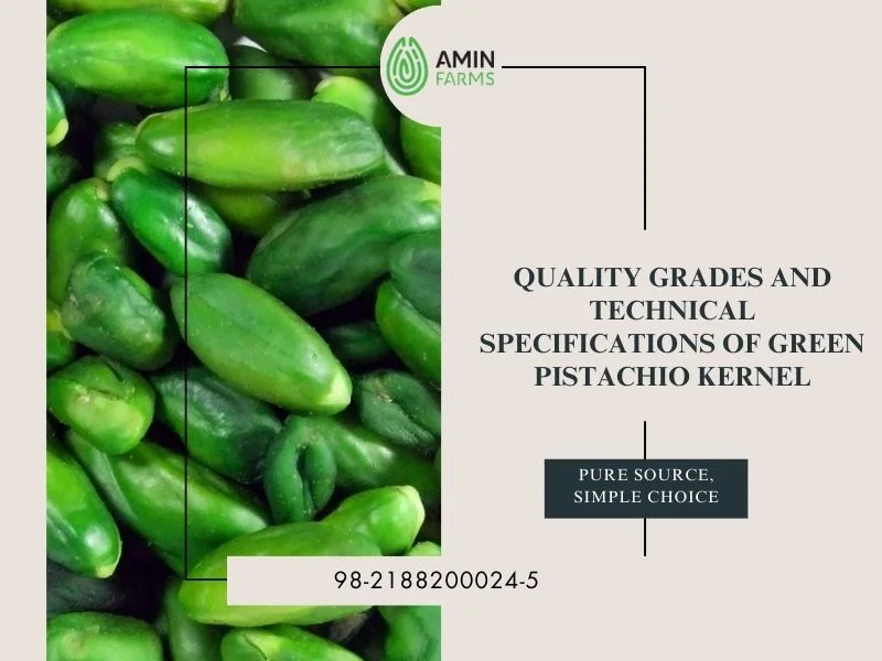 Quality Grades and Technical Specifications of Green Pistachio Kernel
