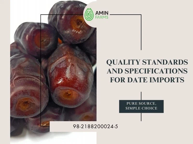 Quality Standards and Specifications for Date Imports
