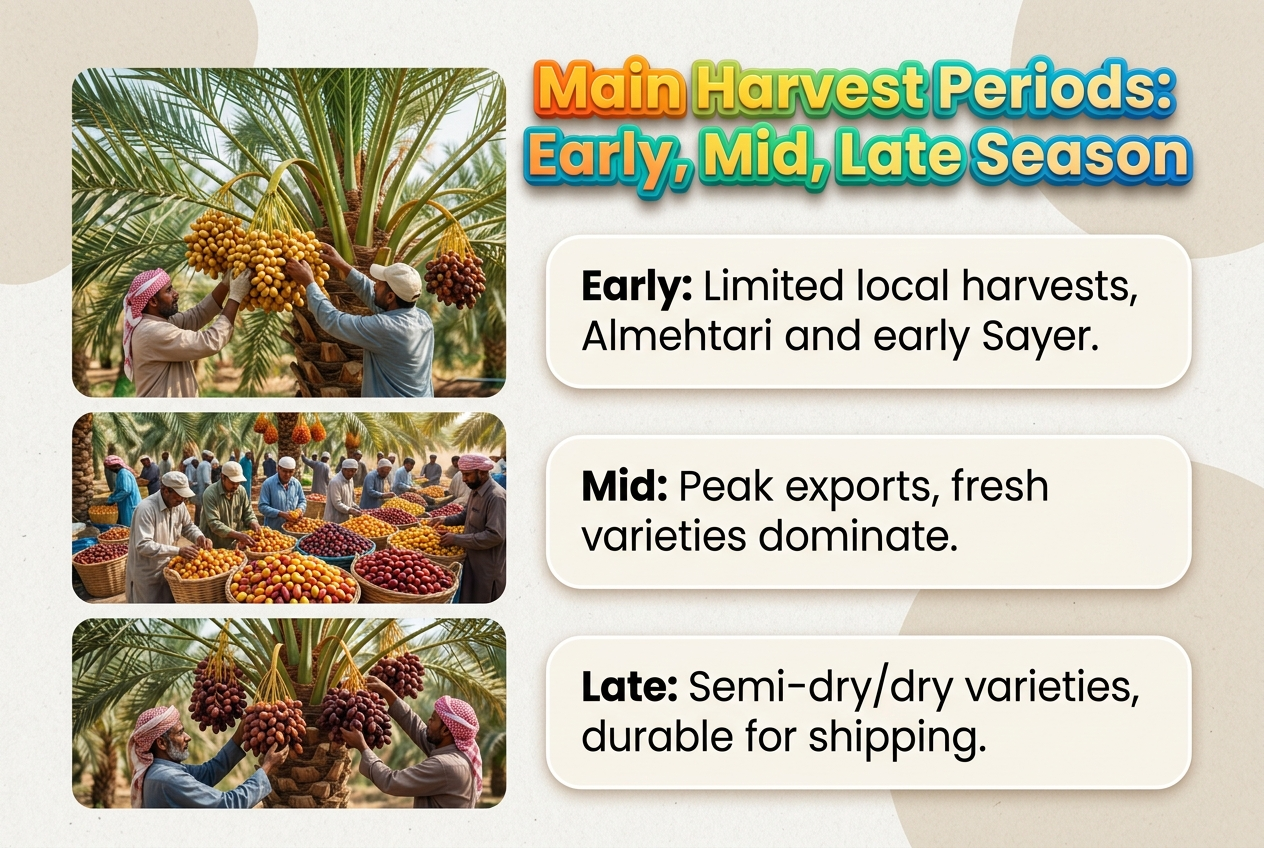 Main Iranian Date Harvest Months
