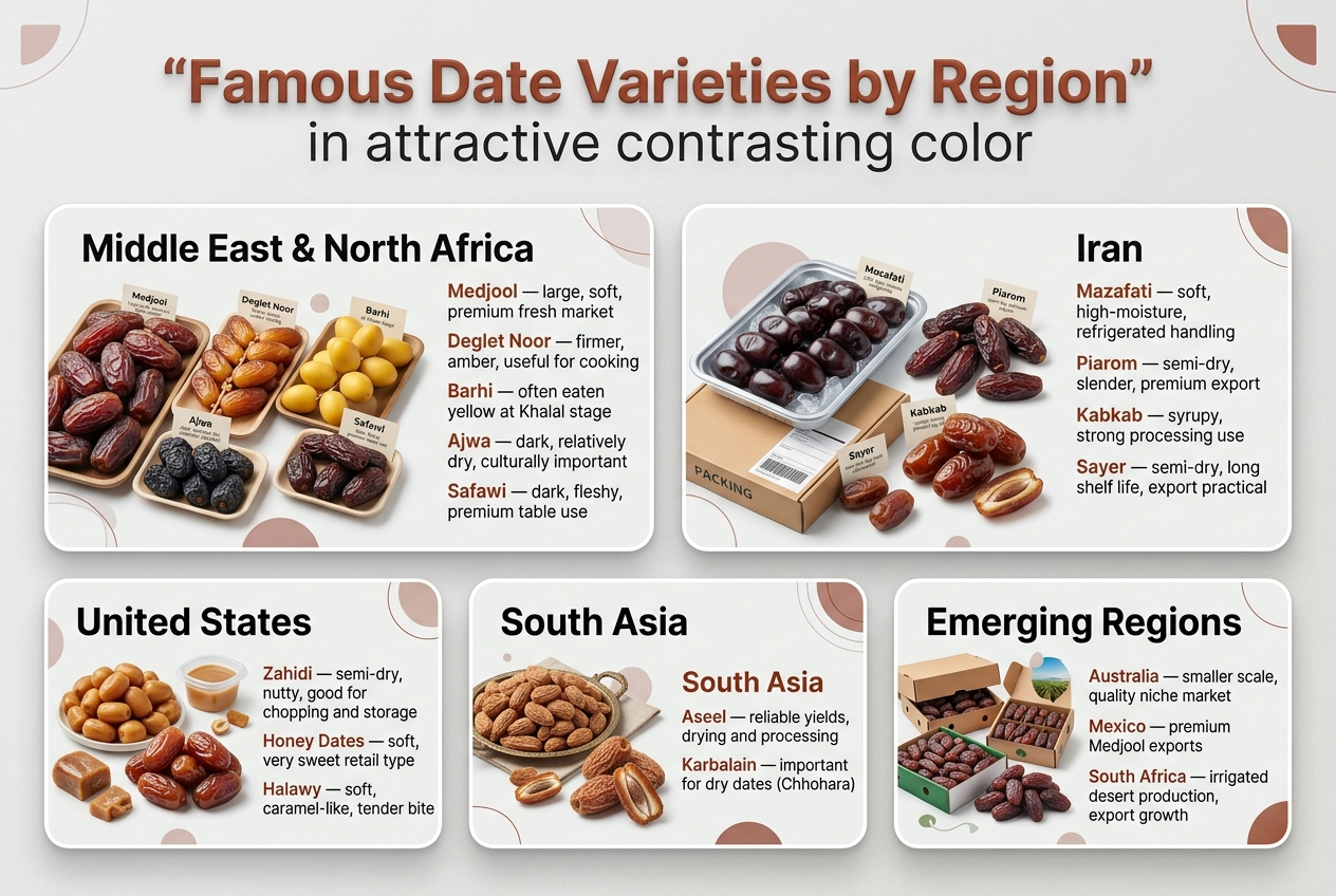 Famous Date Varieties by Region