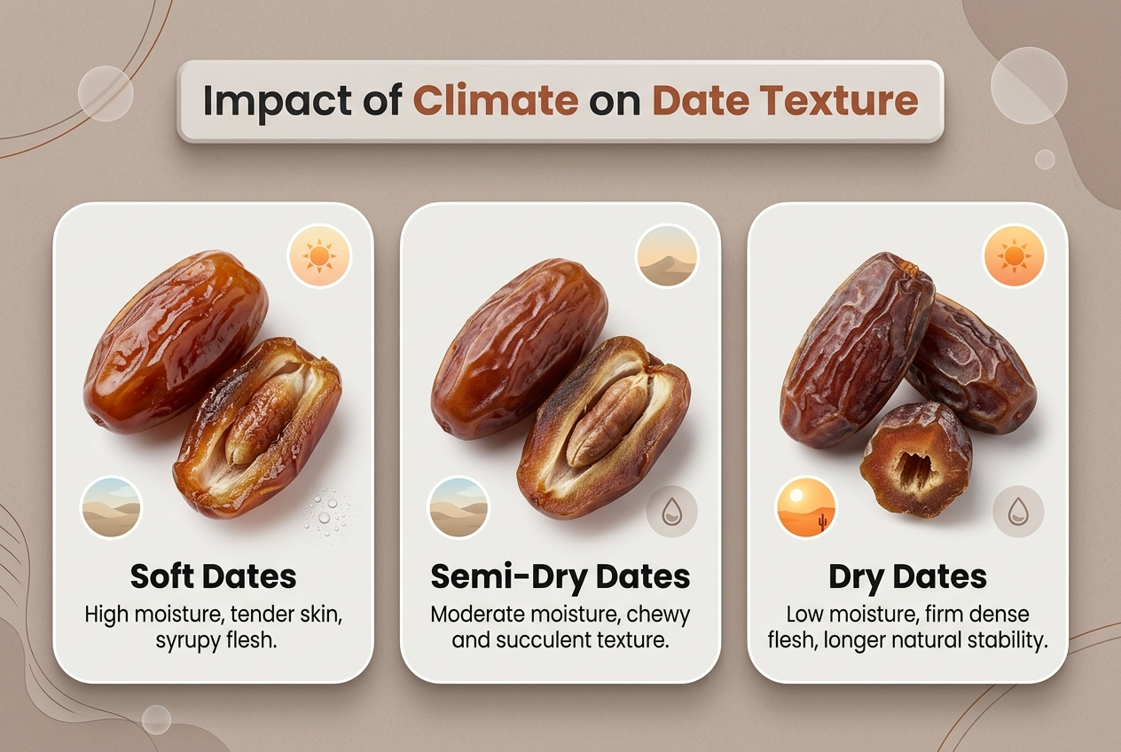 Impact of Climate on Date Texture