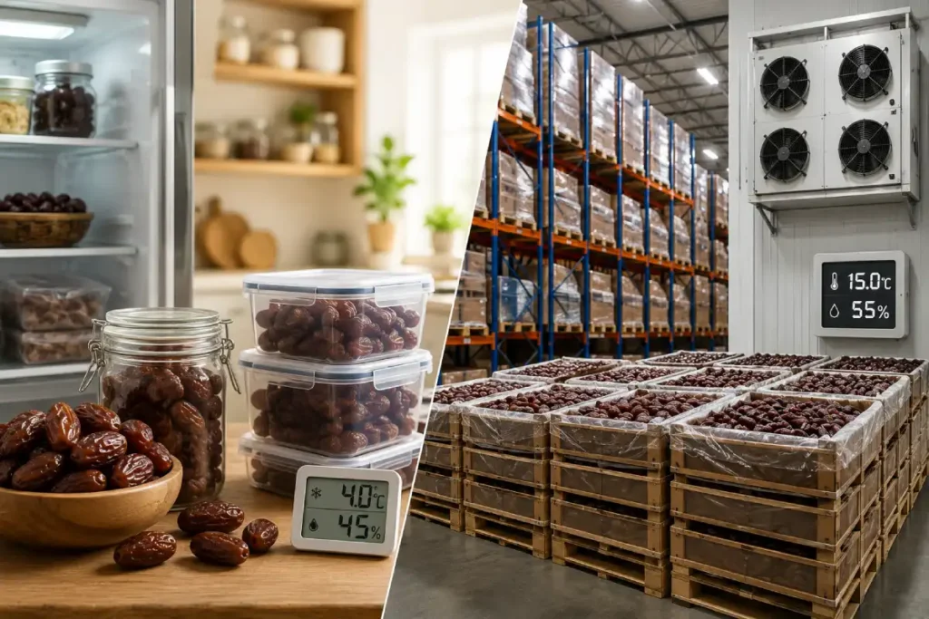 Proper Storage Methods for Dates at Home and in Industrial Warehouses