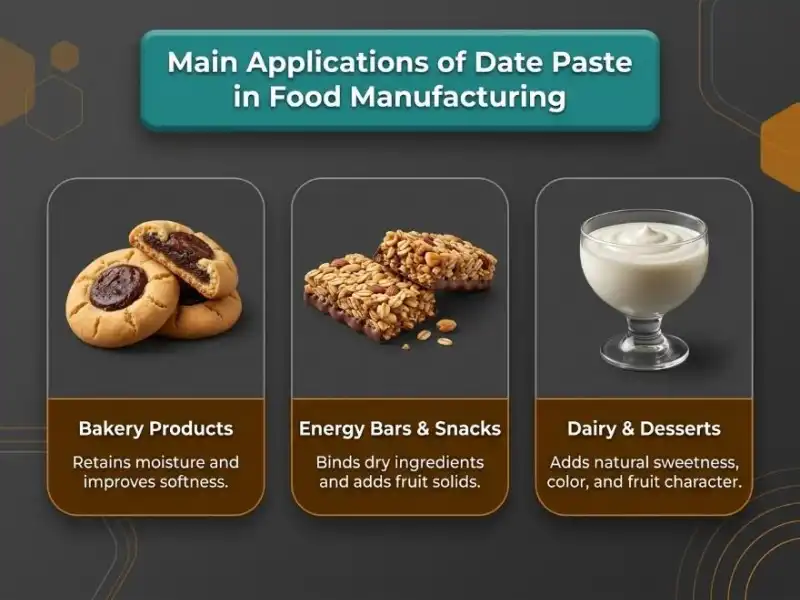 Main Applications of Date Paste in Food Manufacturing