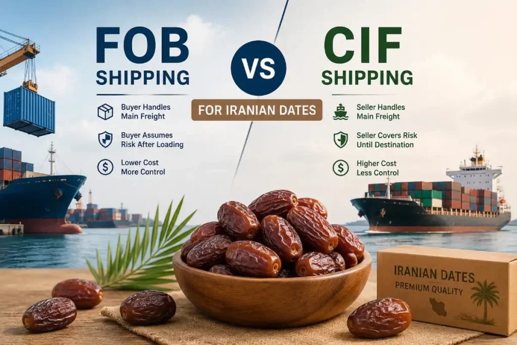 FOB vs CIF Shipping for Iranian Dates