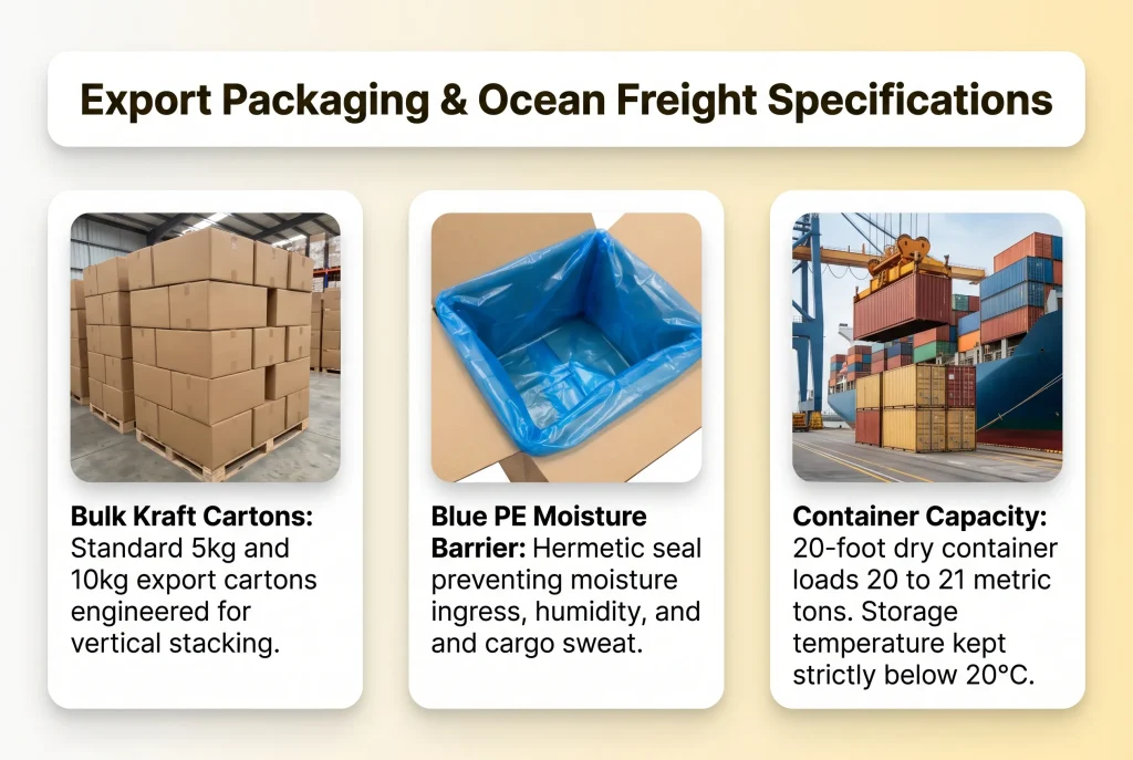 export packaging and ocean freight specification