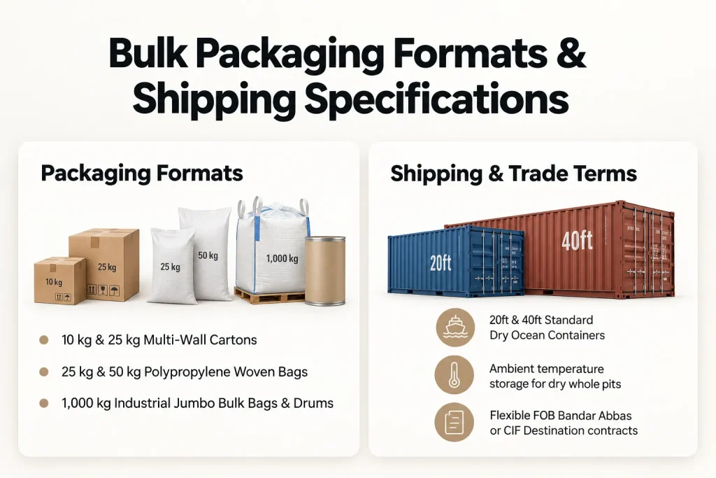 packaging format of date pomace