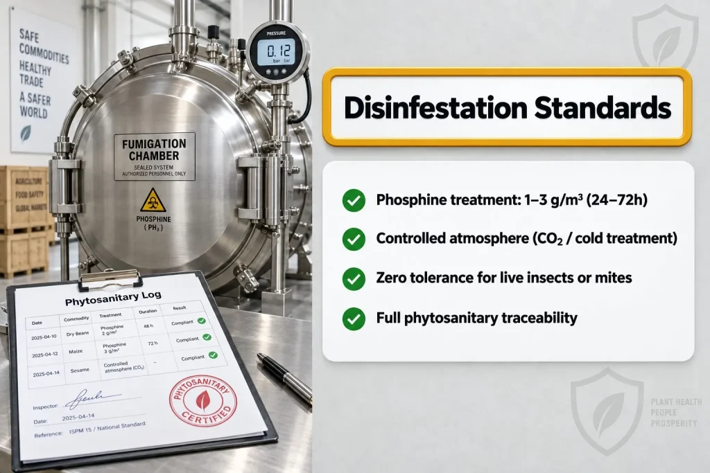 disinfestation standards