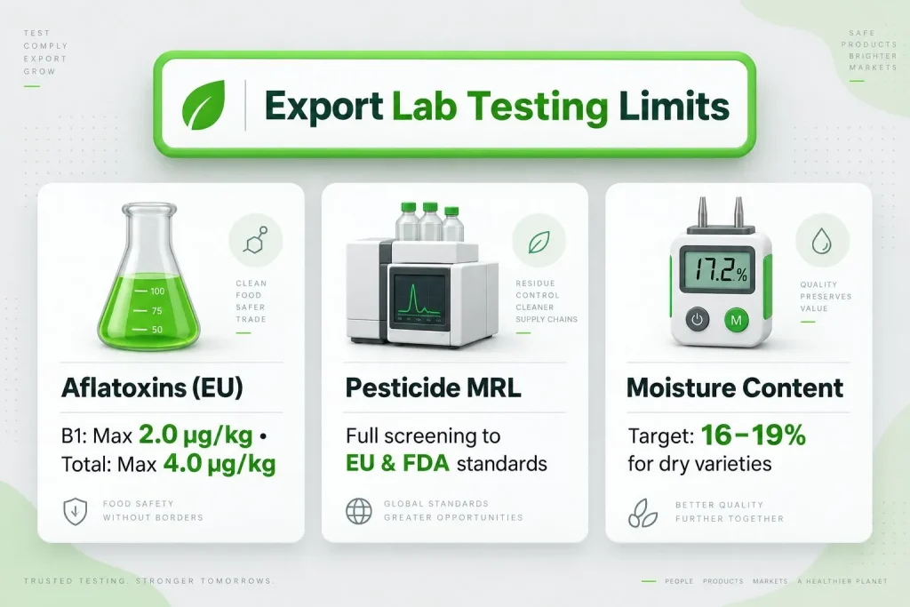 lab testing for date export