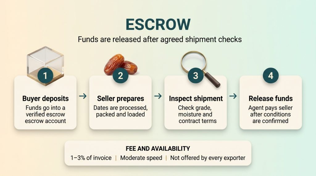 Escrow Services as payment method