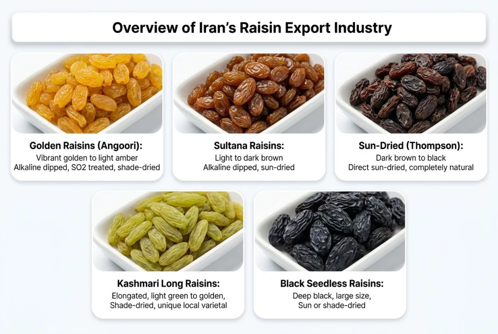 overview of iran raisin export