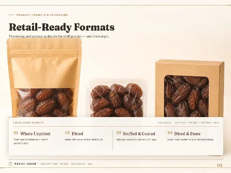 packaging type of private label date
